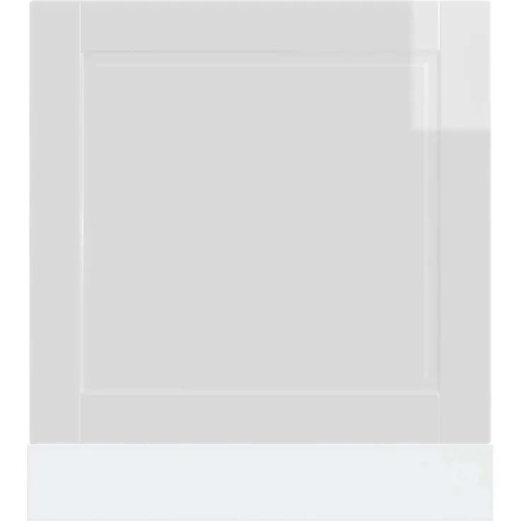 Geschirrspülerblende, Geschirrspülerfront Porto Hochglanz-Weiß 60x1,5x67 cm – Bild 4