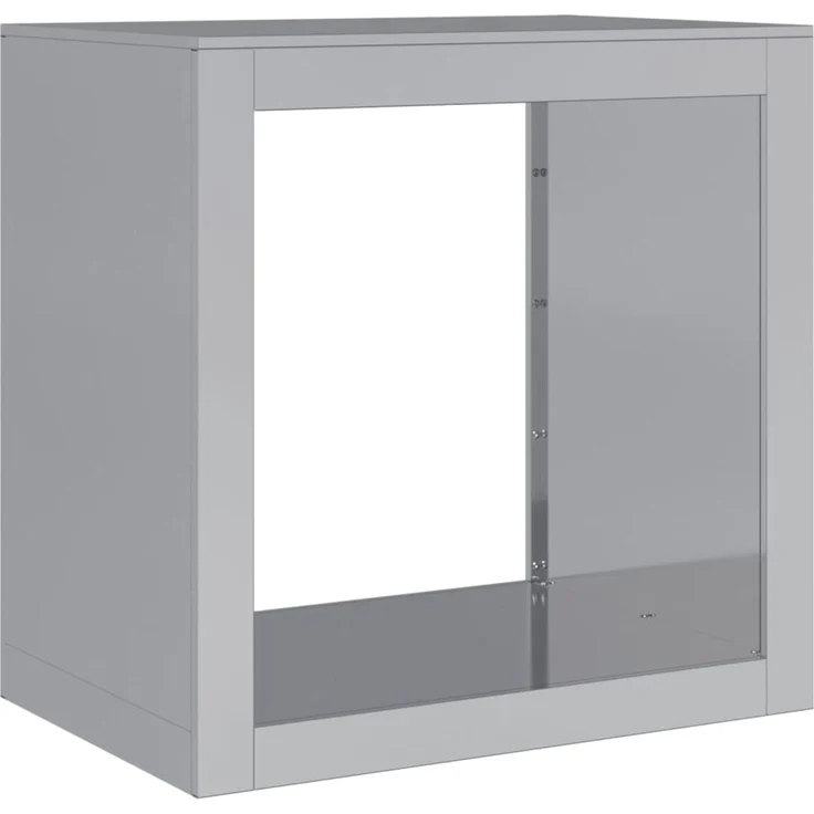 vidaXL Brennholzregal 60x40x60 cm Verzinkter Stahl 851008 – Bild 5