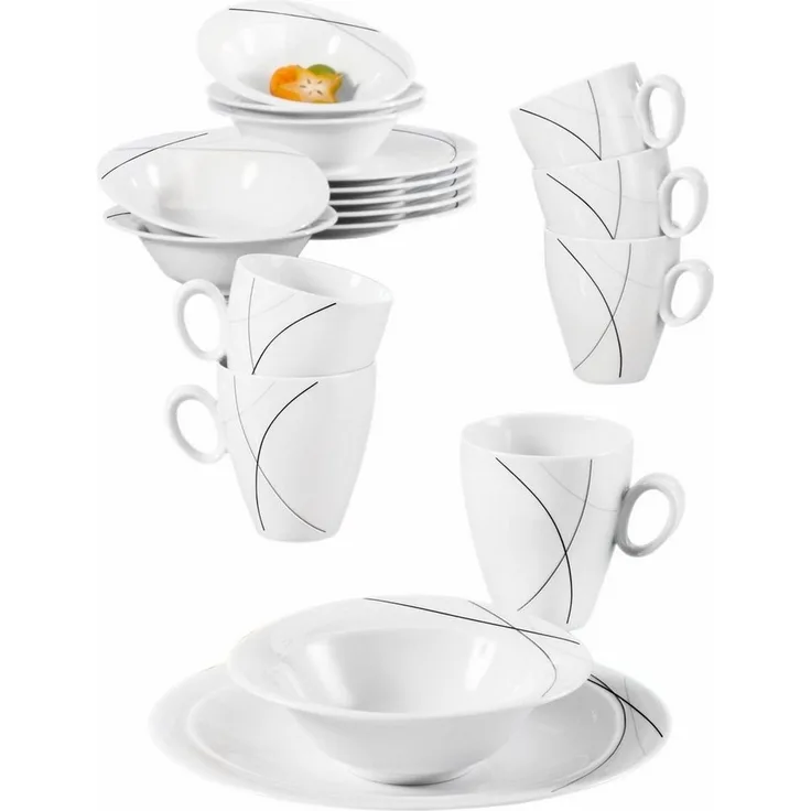 Seltmann Weiden Trio Highline Frühstück-Set 18-teilig