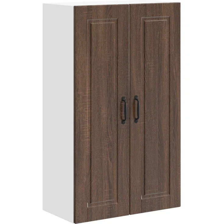 vidaXL Wandschrank PORTO Braun Eichen-Optik 60 x 31 x 100 cm 885492 – Bild 2