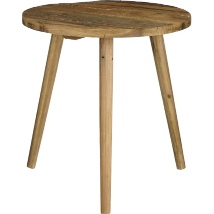 MICA Decorations Bold Beistelltisch - H42,5 x Ø40 cm - Recyceltes Holz - Braun – Bild 1