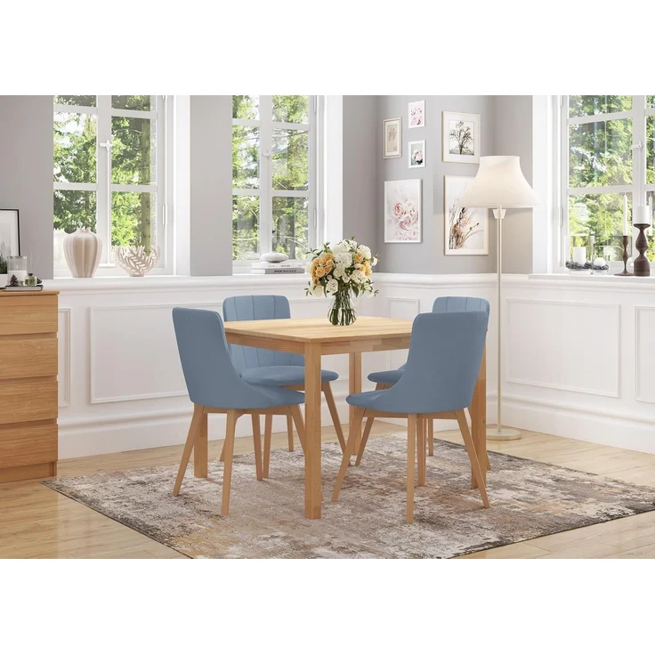 Gemütlicher Polstersessel graues Polster, Stuhlbeine in Buche natur V-90.71-60P38Einzelstück – Bild 2