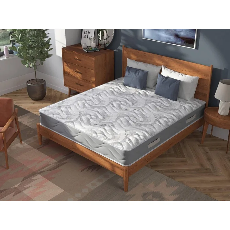 Talamo Italia - Ersa-Doppelmatratze, Trioform-Memory-Foam-Matratze, ergonomische Matratze, milbenhemmende und hypoallergene Matratze, 100% Made in Italy, 180 x 200 x 25 cm