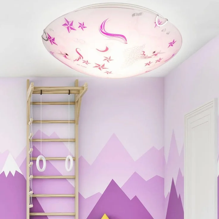 LED Kinder Deckenlampe, Einhorn, rosa-weiß, 40 cm, NATALIE – Bild 6