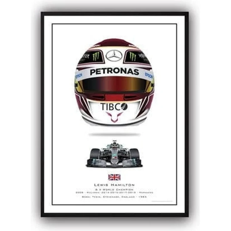Poster Formel 1 Helme Rennfahrer Gewinner · Deko Print ohne Rahmen - I / 30x40 cm – Bild 2