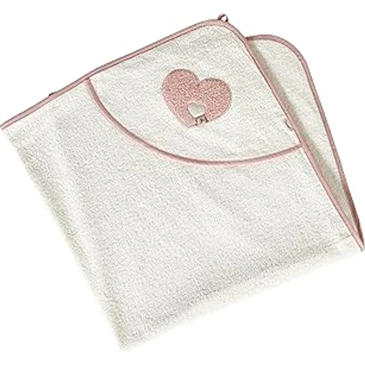Sterntaler Kapuzen Badetuch 100x100 cm Esel Emmi Girl Herz flora rose – Bild 2