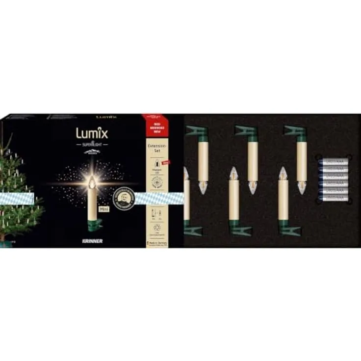 Krinner Superlight Bavaria Mini Flame 6er Set Elfenbein