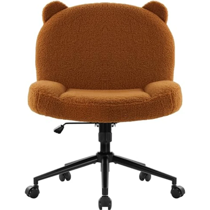Intimate WM Heart Bürostuhl ohne Armlehne, Ergonomischer Drehstuhl mit Rollen, Höhenverstellbarer Schreibtischstuhl mit Mittlerer Rückenlehne – Bild 2