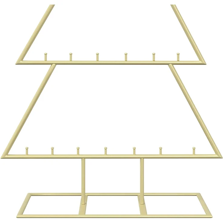 vidaXL Metall Weihnachtsbaum KUOPIO 125 cm Stahl Gold 42053818 – Bild 6