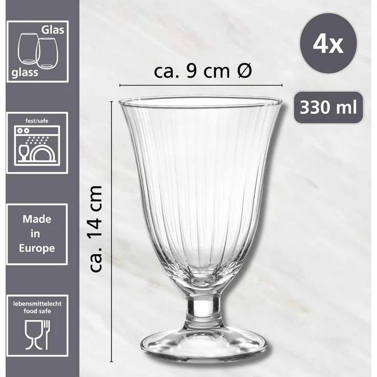 Ritzenhoff & Breker Perpetuo Wasserglas 330 ml 4er Set – Bild 3