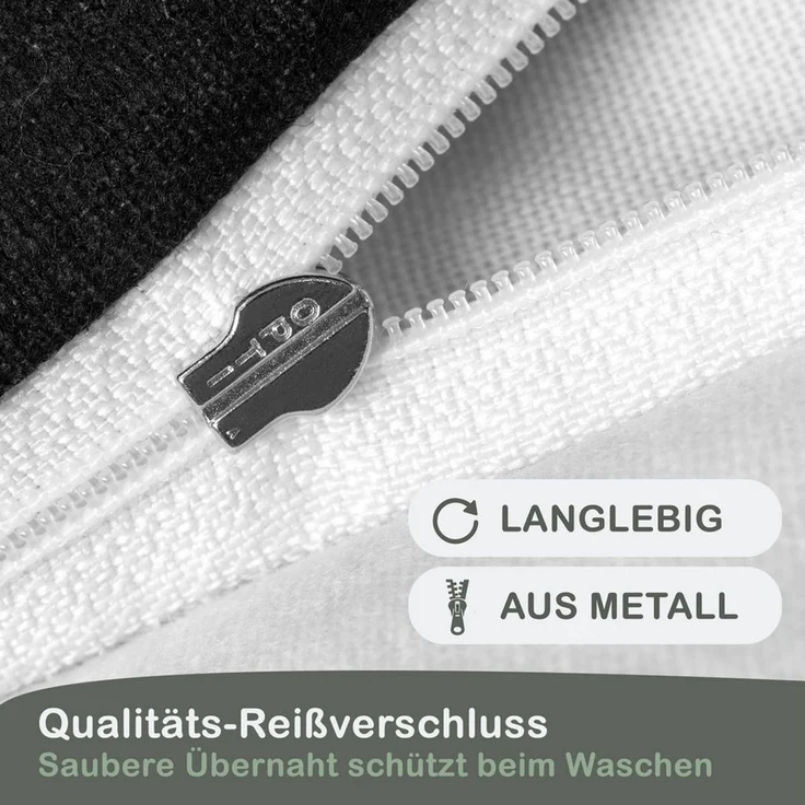 LINKHOFF Bettwäsche Biber Bettwäsche 135x200 oder 155x220 + 80x80 cm 2tlg. – Beige Weiß, Paisley Ornamente – 100% Baumwolle warme Feinbiber Winterbettwäsche – Bild 4