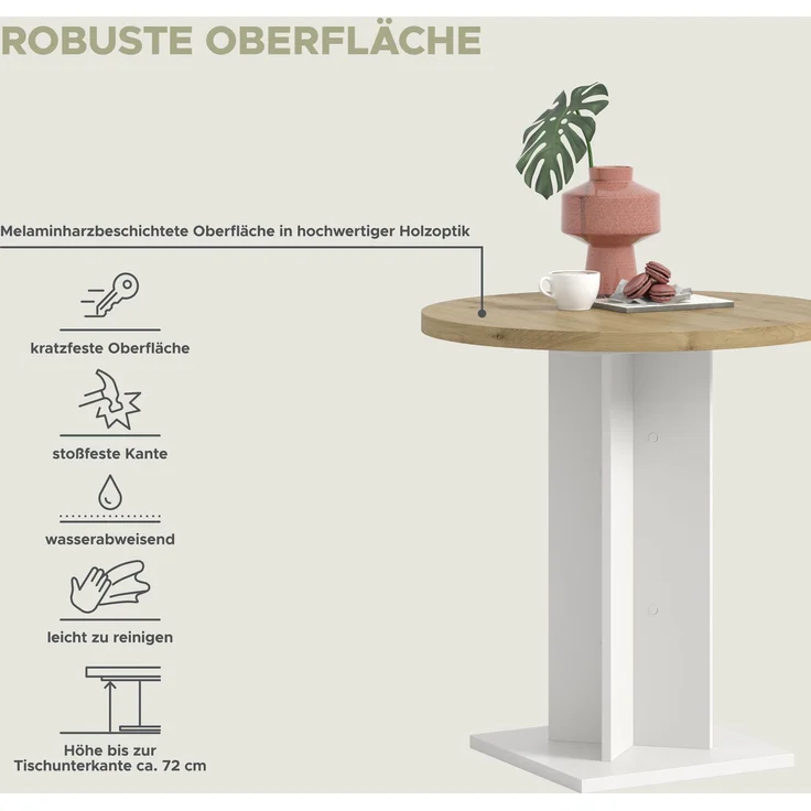 Gustav Esstisch in Artisan Eiche Nachbildung – Bild 6