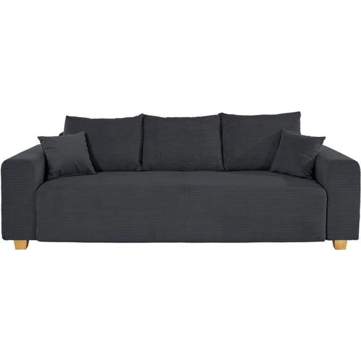 COLLECTION AB Schlafsofa Yves, Bettfunktion,Bettkasten,Bonnelfederkern, Rückenkissen,Zierkissen – Bild 4