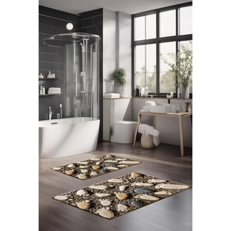 Mijolnir 'CT-5196' Badematten-Set (2-teilig), Mehrfarbig – Bild 1