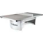 Cornilleau Campus, Outdoor Tischtennisplatte in grau mit blendfreier Melaminharz-Platte, rostfreier Stahlkonstruktion und Stahlnetz, ideal für Schulen und Freizeiteinrichtungen