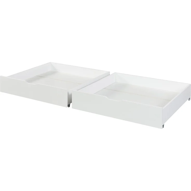 Bettkasten 2er Set Ydre 97,5x92x22 cm Weiß [en. casa] – Bild 4