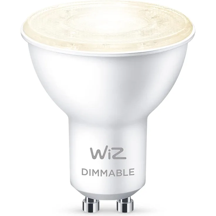 WiZ Warm White LED Spot, GU10, dimmbar, 50W, smarte Steuerung per App/Stimme über WLAN
