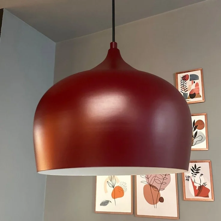 Bamyum Pendelleuchte Bamyum Pendelleuchte Vintage I Kreis I Metall Ø30 cm Lampe, ohne Leuchtmittel – Bild 5
