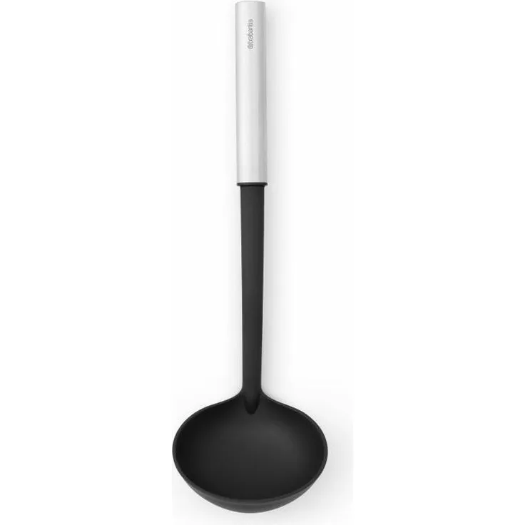 Brabantia Schöpflöffel Profile, beschichtet, Kochutensil, Küchenhelfer, Stahl, Matt Steel, 33. 5 cm, 250620