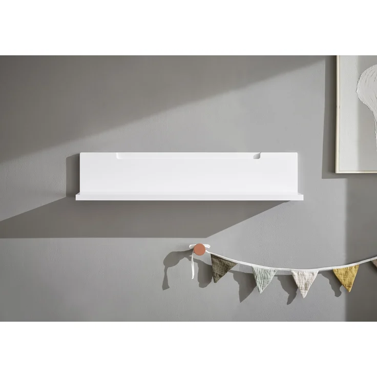 Wandboard >Spice< in Weiß / Weiß Hochglanz - 90x19x17 (BxHxT) – Bild 8