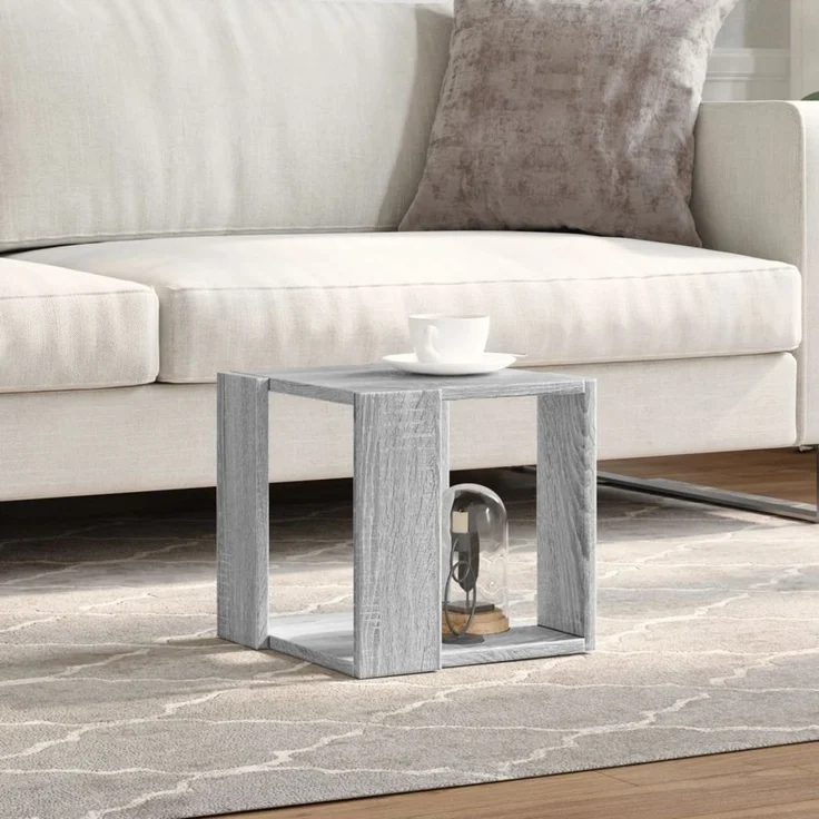 vidaXL Couchtisch Grau Sonoma-Eiche 32x32x30 cm Holzwerkstoff 848148 – Bild 3