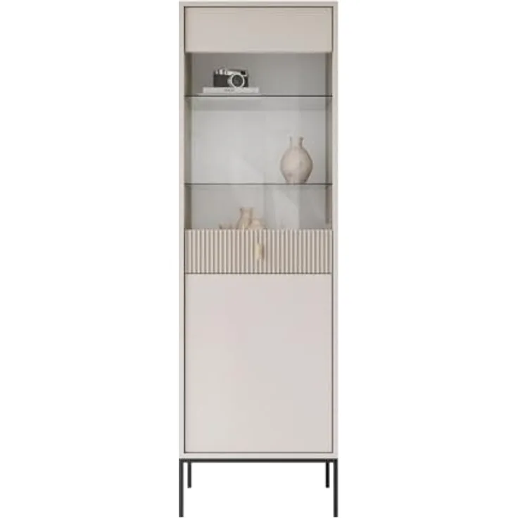 Lookway Vitrine MIDNIGHT mit Glastür auf Gestell Breite: 54 cm