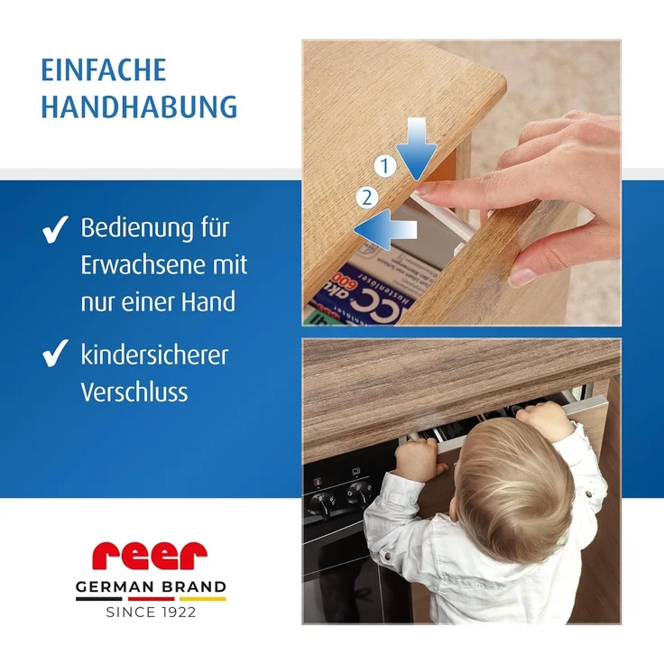 Reer Schubladensicherung Vorteilspack 8 Stück – Bild 6