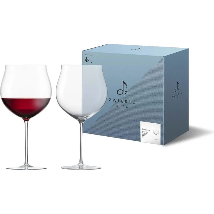 Zwiesel Glas 2 Stück Burgunder Grand Cru Rotweinglas Enoteca tritan· kristall· handgefertigt· spülmaschinenfest· Rotweinglas 122088