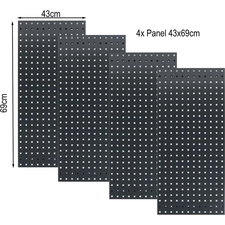 Quick Star Kaminholzregal Einlegeboden 69x43cm 4er Set, (4-St), Passend für alle Kaminholzregale mit einer Tiefe von 70cm – Bild 2