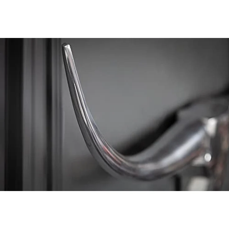 riess-ambiente Wanddekoobjekt BULL L 100cm silber, Stierkopf · Modern Design · Wanddekoration · Metall – Bild 6