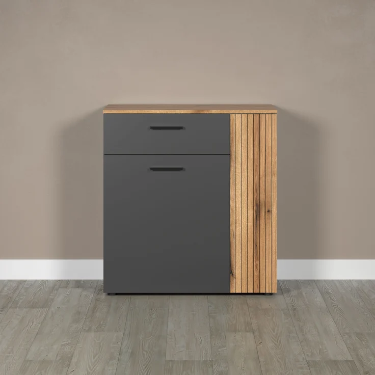 Kommode Esteban in grau und Eiche Evoke 80 cm – Bild 6