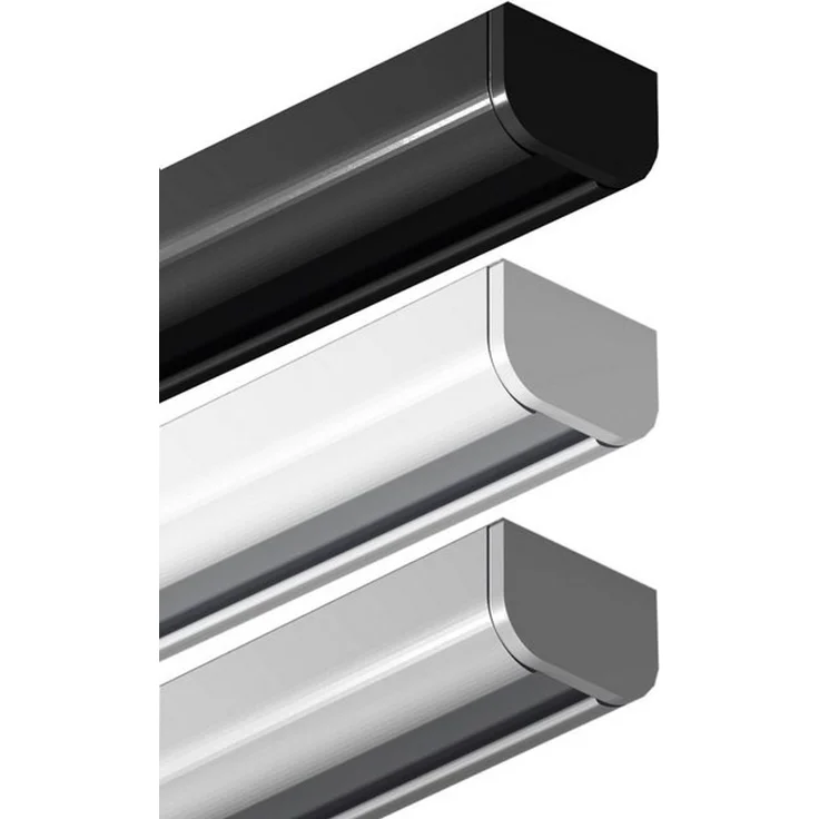Garduna Gardinenschiene halbrunde Schleuderschiene, 1-läufig, Aluminium – Bild 4
