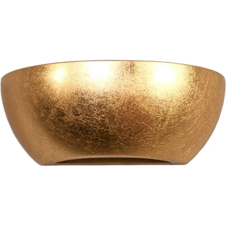 Lindby Wandleuchte Kolja, Gips Gold / Messing IP20, 1 x 10 W LED