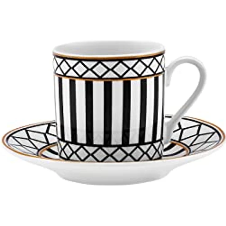 Karaca Kaffeeservice Karaca Helenistik für 6 Personen Kaffeetasse, 80 ml, Porzellan – Bild 8