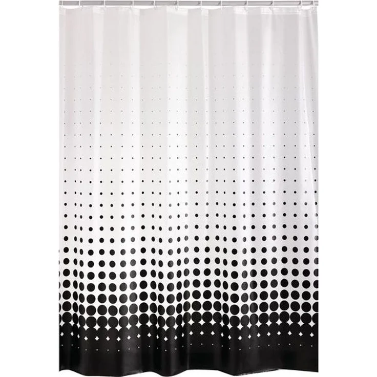 Ridder Duschvorhang Blacky Semitransparent-schwarz Breite 120 cm – Bild 4