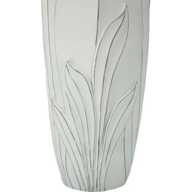 Dmora Vase Brabbia, Dekorationszubehör, Dekoratives Artikel, Einrichtungszubehör, 31x31 h69 cm, Weiß – Bild 7
