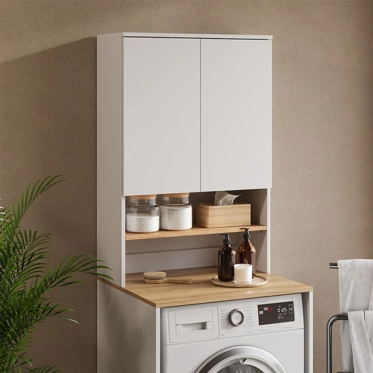 Waschmaschinenschrank Viktor Weiß/Artisan 68 x 100.4 cm Vicco – Bild 3