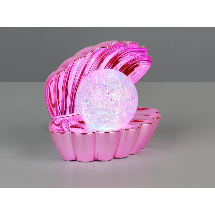 USB Muschel Tischlampe Pink mit RGB Beleuchtung, Höhe 14cm – Bild 8