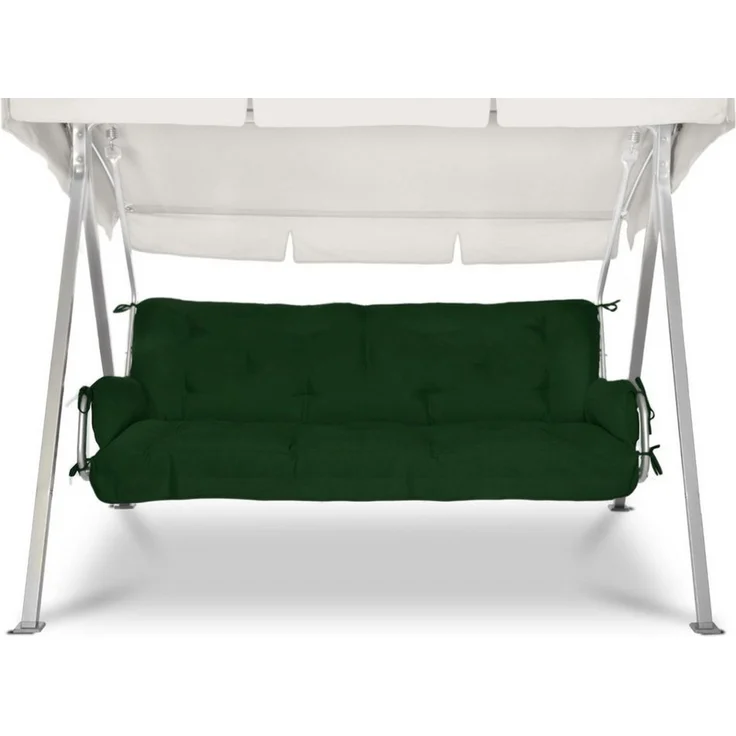 Beautissu Hollywoodschaukel Auflagenset Flair HS dunkelgrün – Bild 2