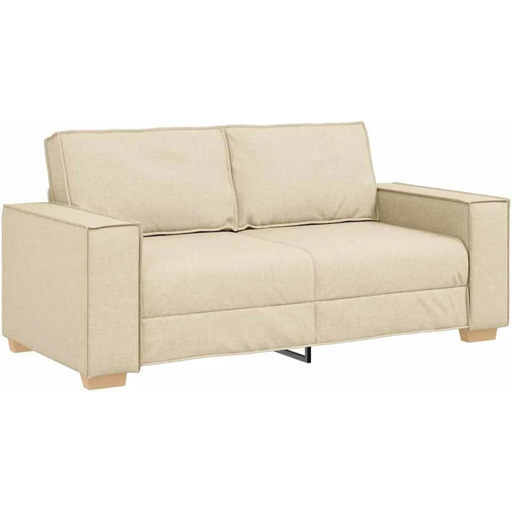 vidaXL 2-Sitzer Sofa Creme 180x78x84 cm Stoff 4104987 – Bild 1