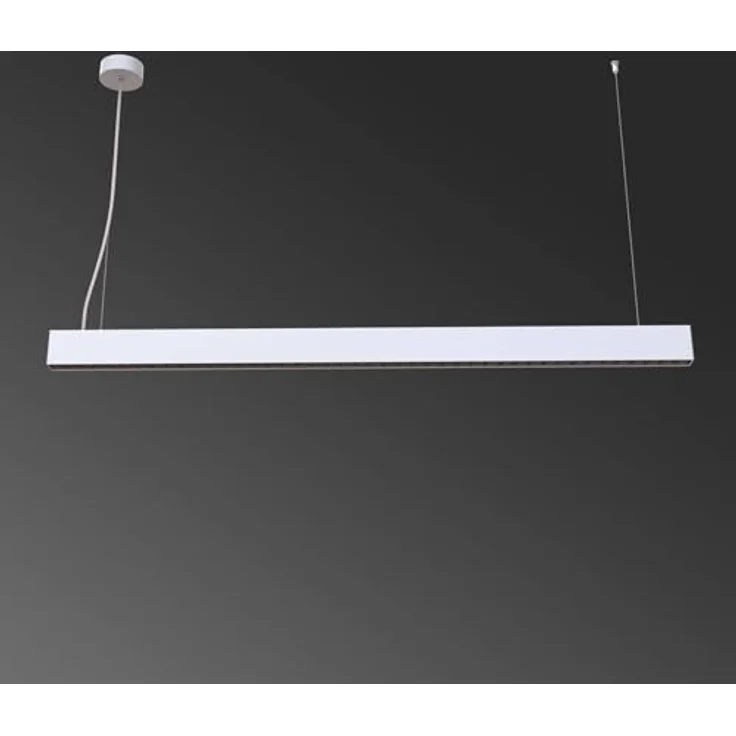 Arcchio LED Büroleuchte Jolinda slim, 2-flammige Pendelleuchte in Aluminium, energiesparend und modern für Büro und Arbeitszimmer – Bild 4