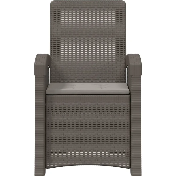 vidaXL Liegesessel Garten Rattan-Optik 2 Stk. Hellgrau PP 8012031 – Bild 5