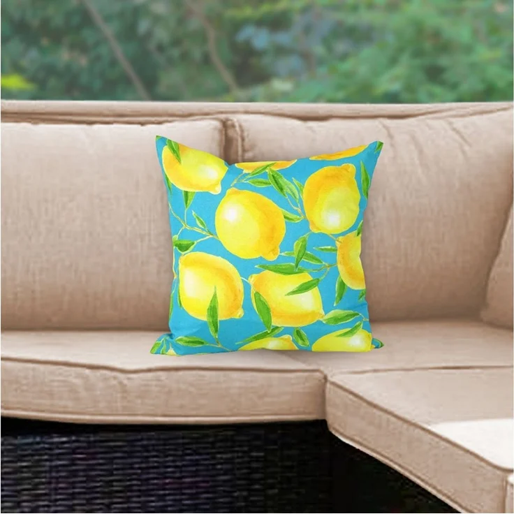 colourliving Dekokissen Sitzkissen Outdoor, Outdoor Kissen 45x45 cm, verschiedene Desings, schmutz- und wasserabweisend, einseitiger Motivdruck – Bild 4