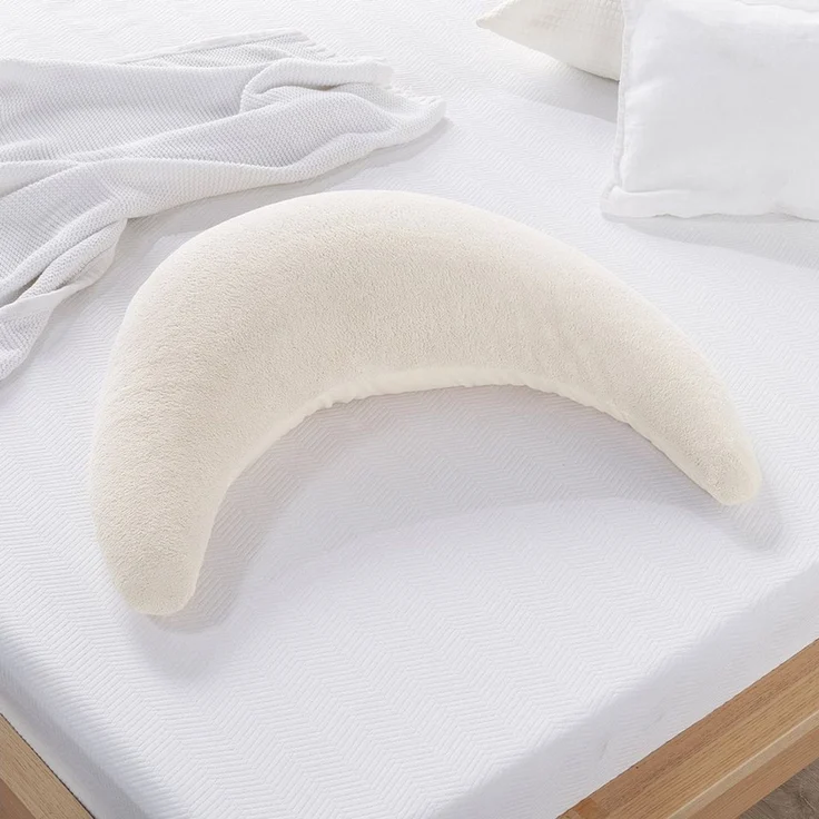 Theraline Plüschmondbezug Bezug für Mondkissen 140x27 cm Creme – Bild 2