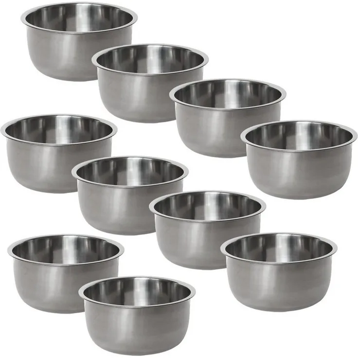 KaraLuna Futternapf Edelstahl Napf Set 400 ml oder 850 mI Näpfe Ersatznapf Hunde Katzen, Edelstahl
