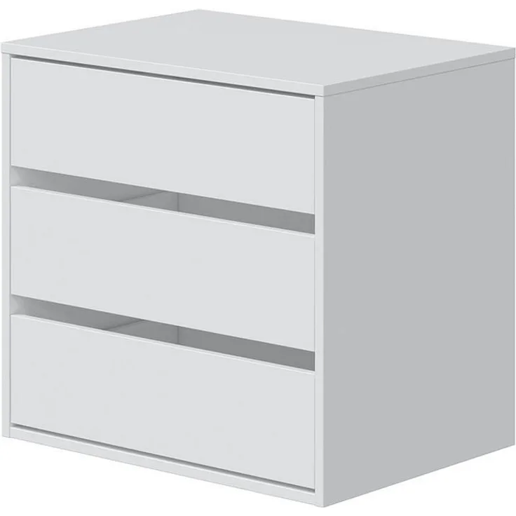 Schubkasteneinsatz >Arc< in Weiß - 60x57x44 (BxHxT)