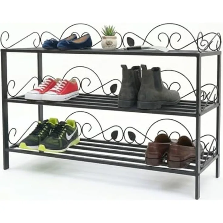 Schuhregal Mi-3 Regal 92cm Schuhschrank 21235 Schuhablage Metall Schmiedeeisen