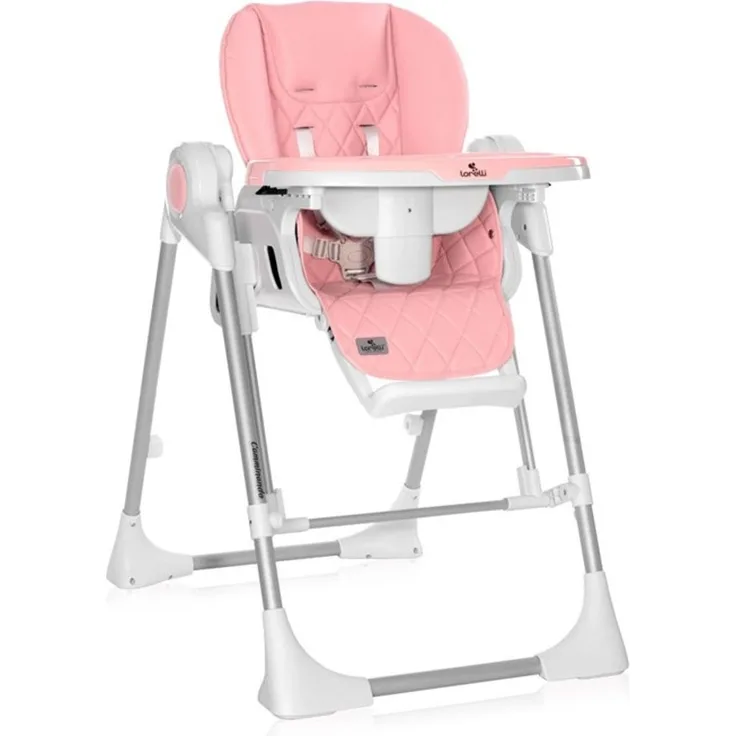 Lorelli Kinderhochstuhl 2 in 1 Camminando Babywippe verstellbar Schwingfunktion rosa