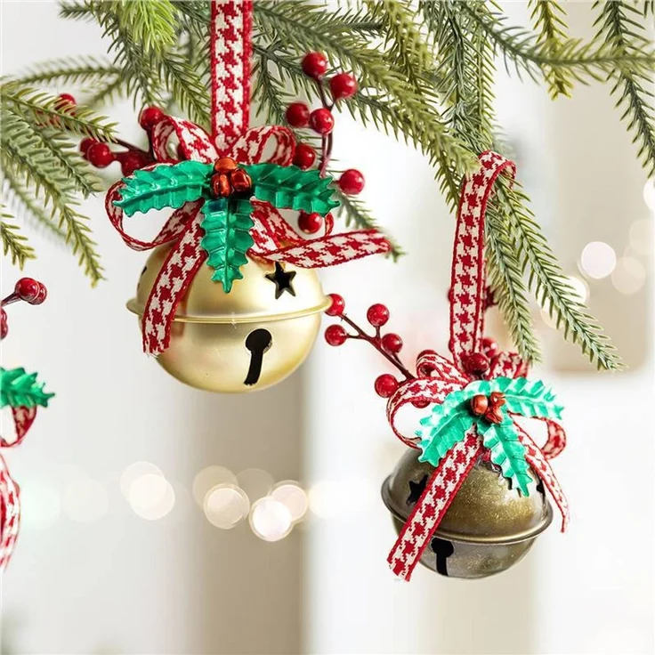 ABC Weihnachtsdekoration, für Weihnachten, rot, Textil, 8 x 15 x 8 cm – Bild 3