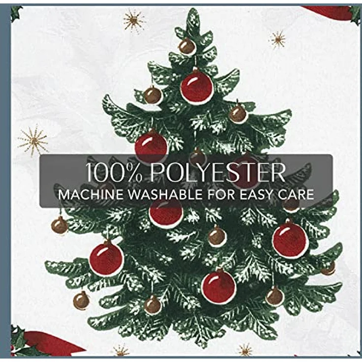 Elrene Villeroy & Boch Toy's Delight Weihnachts-Tischdecke, Weihnachts-Tischdekoration, 152,4x213,4 cm, rechteckig – Bild 5